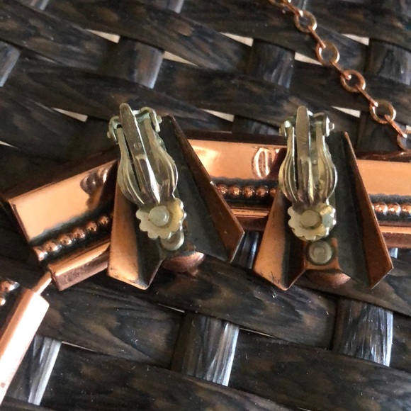 Jewelry Vintage Copper Necklace And Earrings Poshmark